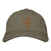 I am who I am Embroidered Baseball Caps