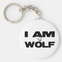 I Am Wolf Key Chain