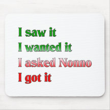 I Asked Nonno Mouse Mat
