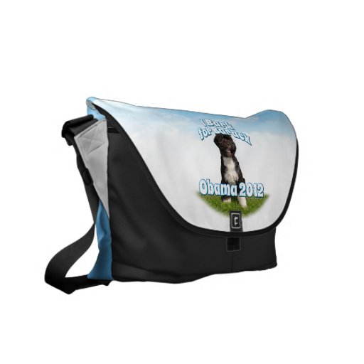 I Bark for Barack, Bo the First Dog Obama Courier Bags