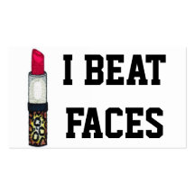 I BEAT FACES BUSINESS CARD