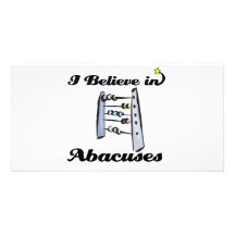 i believe in abacuses photo card template