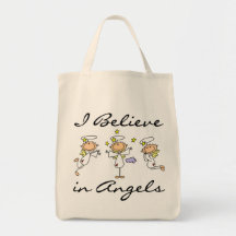 I Believe in Angels T-shirts and Gifts Tote Bag