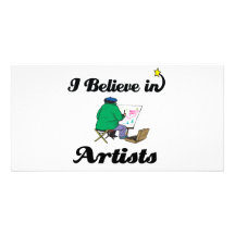 i believe in artists photo card