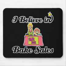 i believe in bake sales mouse pads