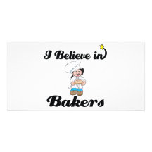 i believe in bakers custom photo card
