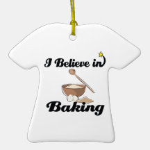 i believe in baking christmas ornament