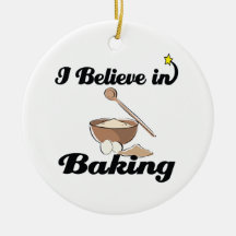 i believe in baking christmas tree ornament
