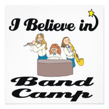 i believe in band camp custom invitation