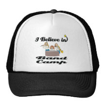 i believe in band camp trucker hats