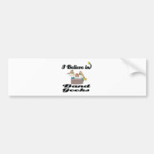 i believe in band geeks bumper sticker