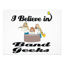 i believe in band geeks personalised invitations