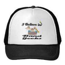 i believe in band geeks trucker hats