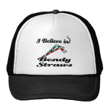 i believe in bendy straws trucker hat