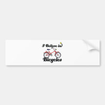 i believe in bicycles bumper stickers