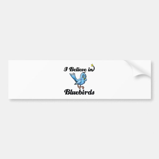 i believe in bluebirds bumper stickers