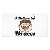 i believe in braces photo card template