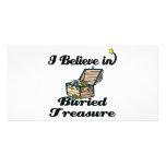 i believe in buried treasure customized photo card