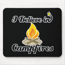 i believe in campfires mousemat