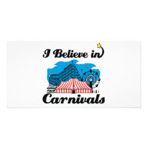 i believe in carnivals photo card template