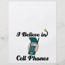 i believe in cell phones personalized flyer