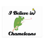 i believe in chameleons postcard