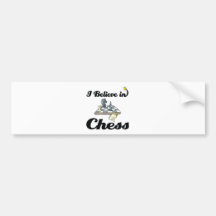 i believe in chess bumper sticker