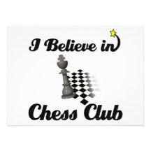 i believe in chess club personalized invitations