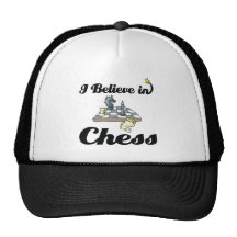 i believe in chess mesh hats