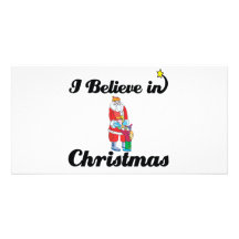 i believe in christmas photo card template