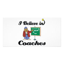 i believe in coaches photo card template
