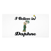 i believe in daphne photo card template