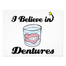 i believe in dentures personalised invitation
