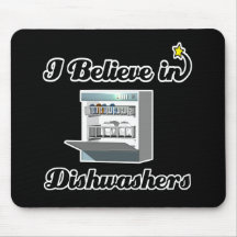 i believe in dishwashers mousemats