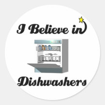 i believe in dishwashers stickers