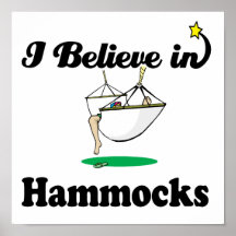 i believe in hammocks print