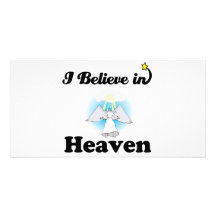 i believe in heaven photo card