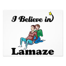 i believe in lamaze personalized invite