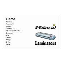 i believe in laminators business card templates