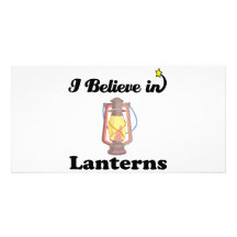i believe in lanterns picture card