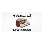 i believe in law school custom photo card