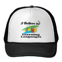 i believe in learning languages hats