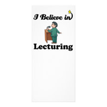 i believe in lecturing rack card design