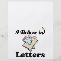 i believe in letters flyers
