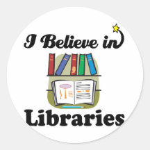 i believe in libraries stickers