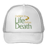 I believe in life before Death Mesh Hats