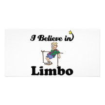 i believe in limbo personalised photo card