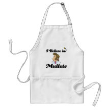 i believe in mullets apron