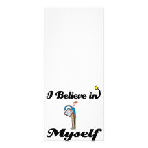 i believe in myself custom rack card
