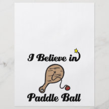 i believe in paddle ball full color flyer